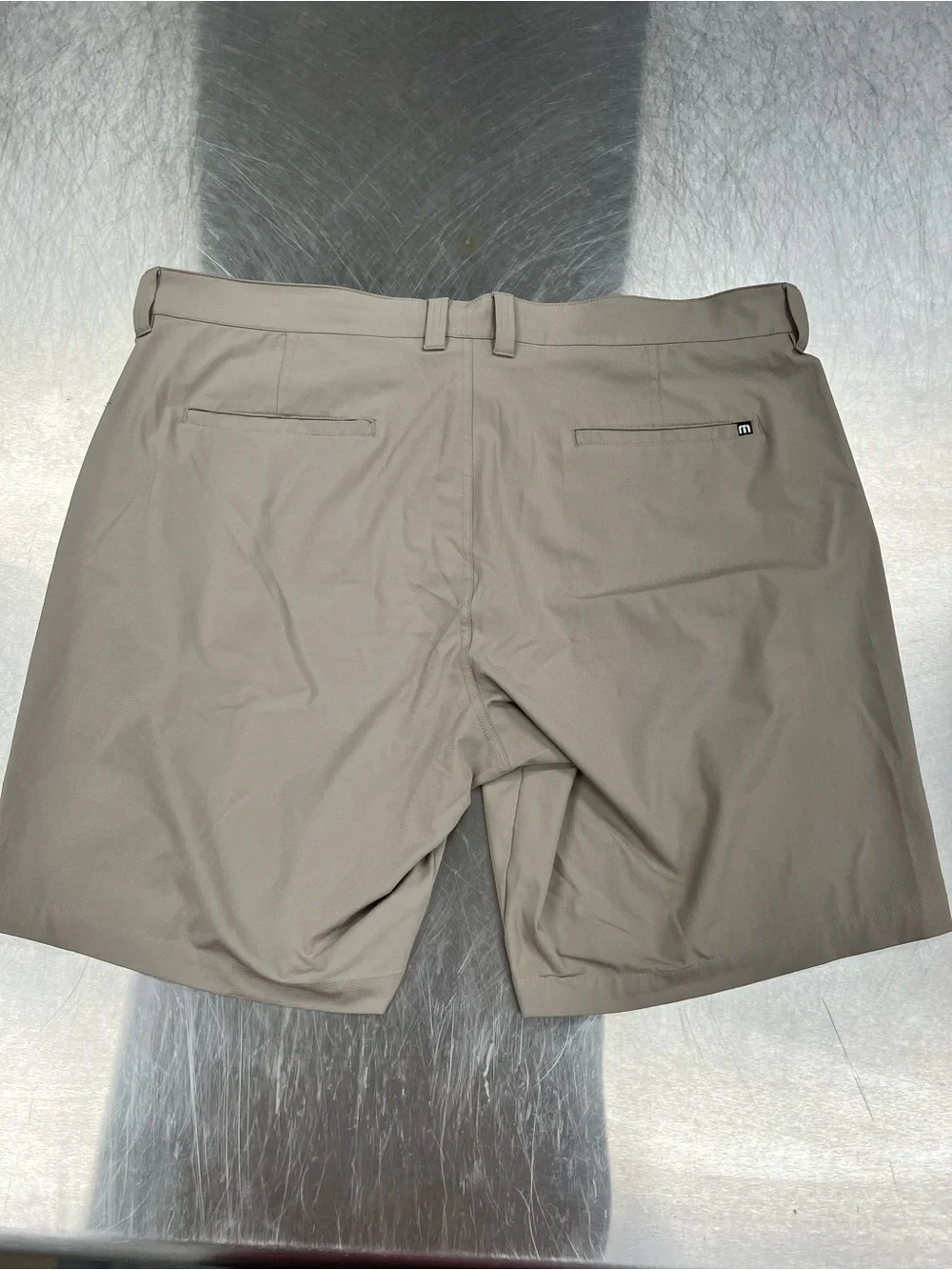 Travis Mathew Men's Light Tan Flat-Front Shorts